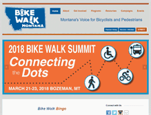 Tablet Screenshot of bikewalkmontana.org